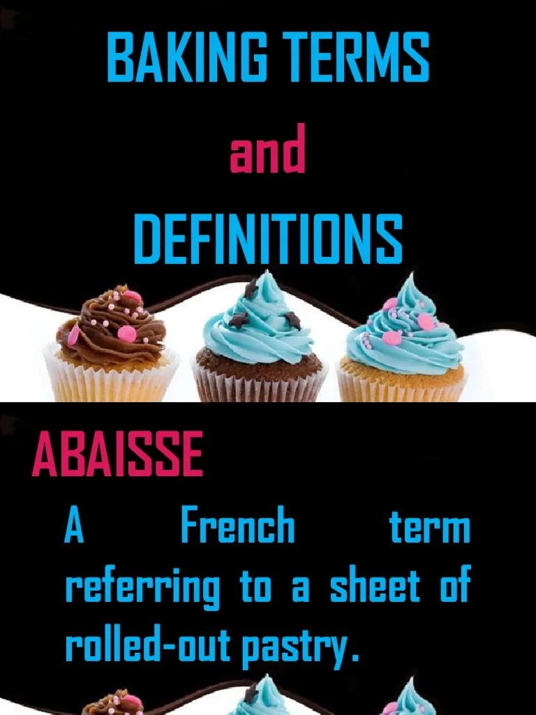 Baking Terms and Definitions A Comprehensive Glossary of Common Baking
