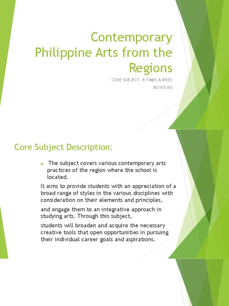 Contemporary Philippine Arts From the Regions SCOPE The Arts
