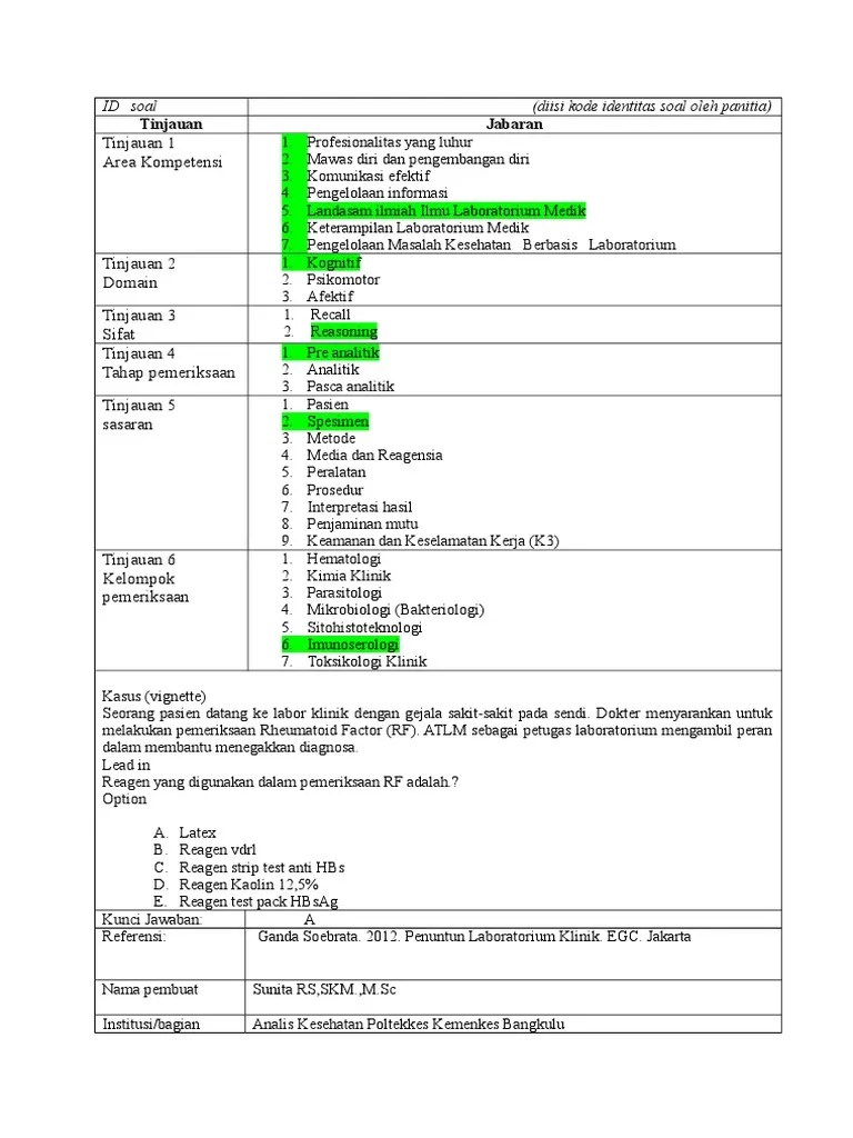 Soal Imser - Doc Ukom | PDF