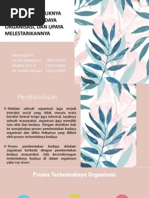 Budaya Perusahaan Bab 9 | PDF