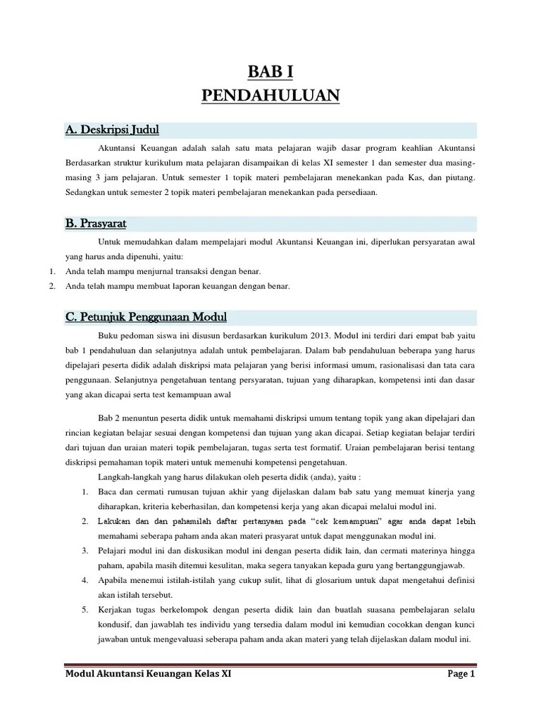 Modul Administrasi Keuangan Kelas Xi Kurikulum 2013 Rismax