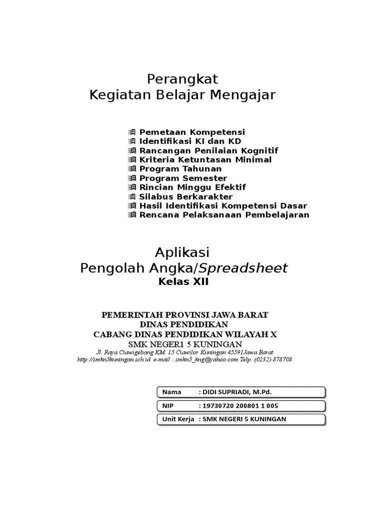 Aplikasi Pengolah Angka Spreadsheet 12 | PDF