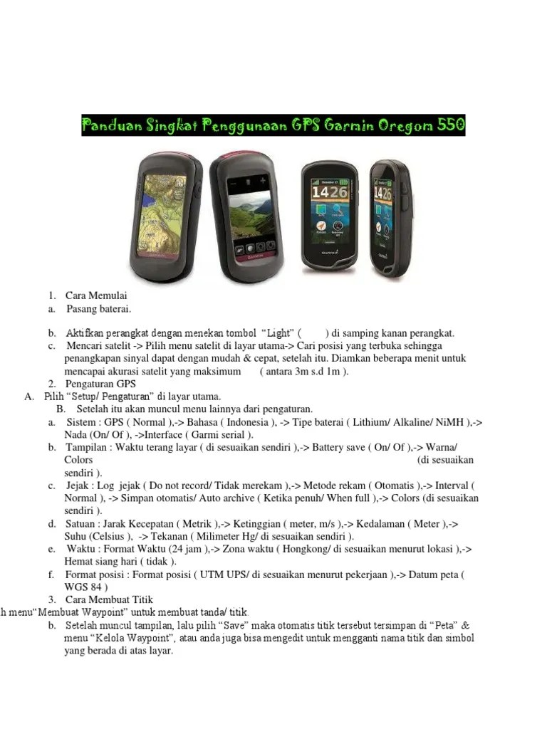 Cara Menggunakan Gps Garmin 64s Pdf