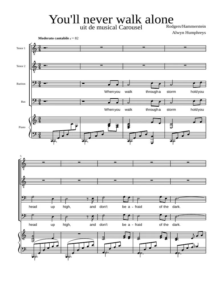 You'll Never Walk Alone Vocal Music Musical Theatre