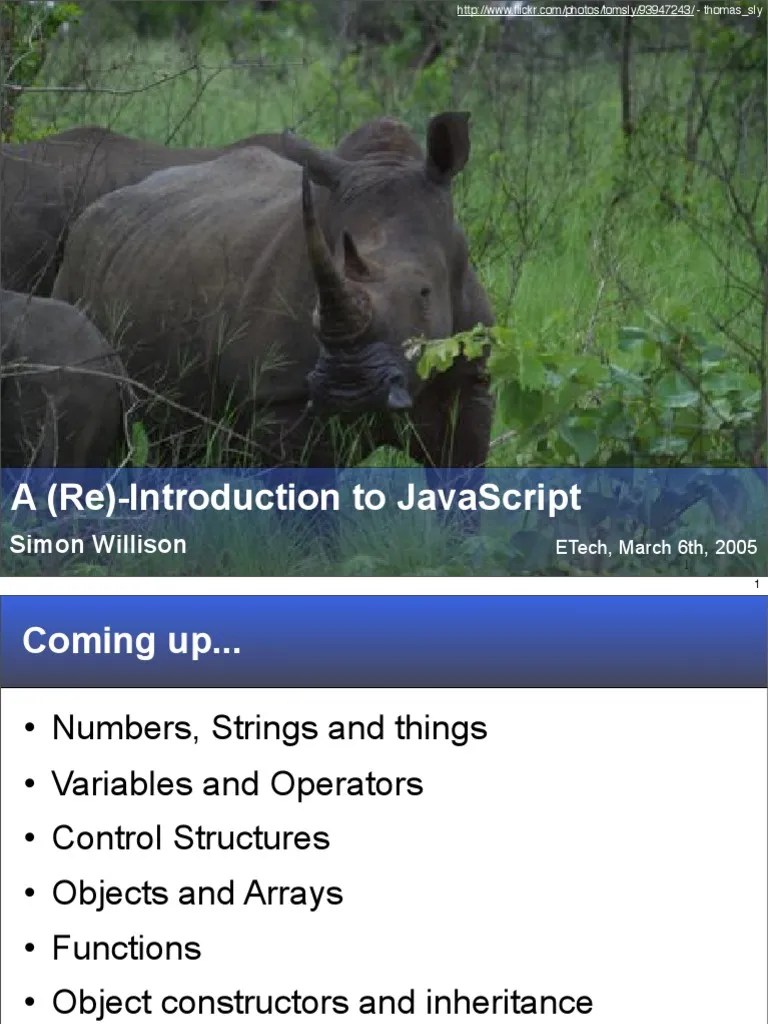 A Reintroduction To Javascript 4633 PDF Java Script Boolean Data Type
