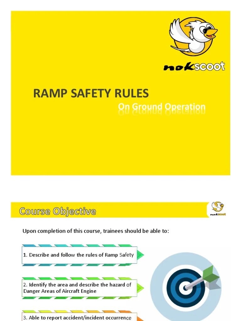Ramp Safety Rules Handout Occupational Safety And Health Prevention