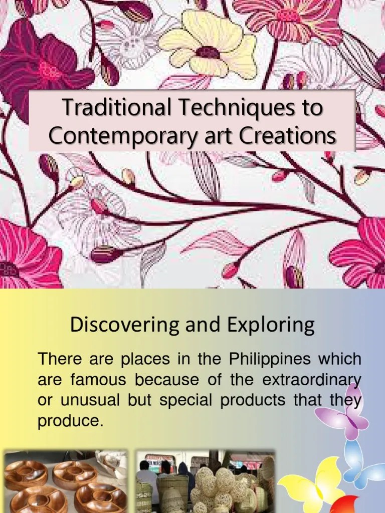 Traditional Techniques To Contemporary Art Creations PDF Pottery