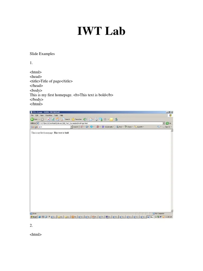 CSS, HTML, JavaScript LAB (Good Practical Programs) PDF Html