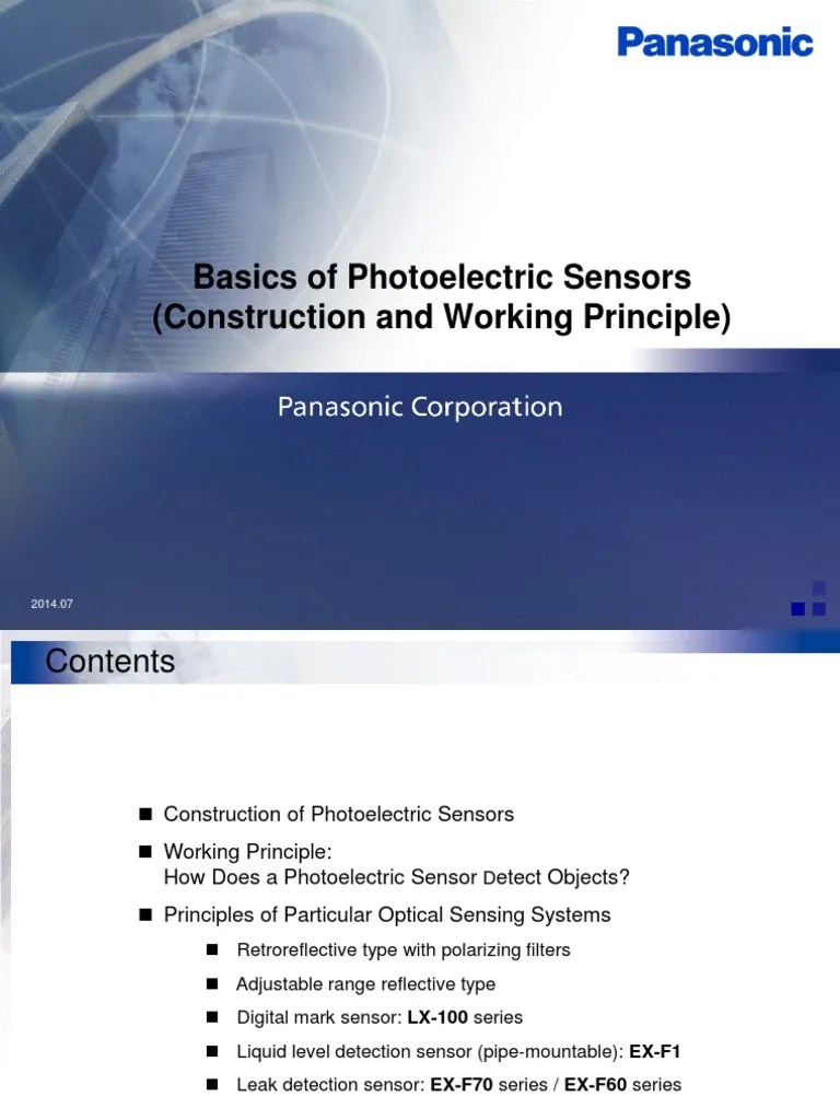 Basics of Photoelectric Sensors (Construction and Working Principle) PDF Optical Filter