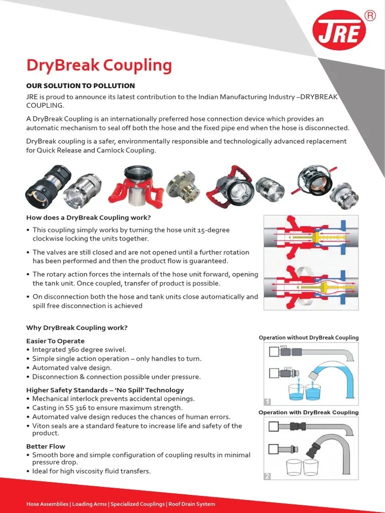Dry Break Coupling PDF Automation Valve