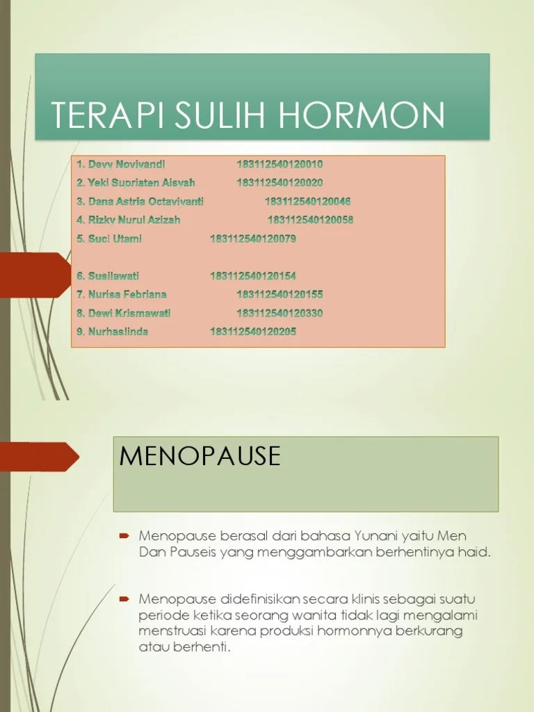 Terapi Sulih Hormon | PDF