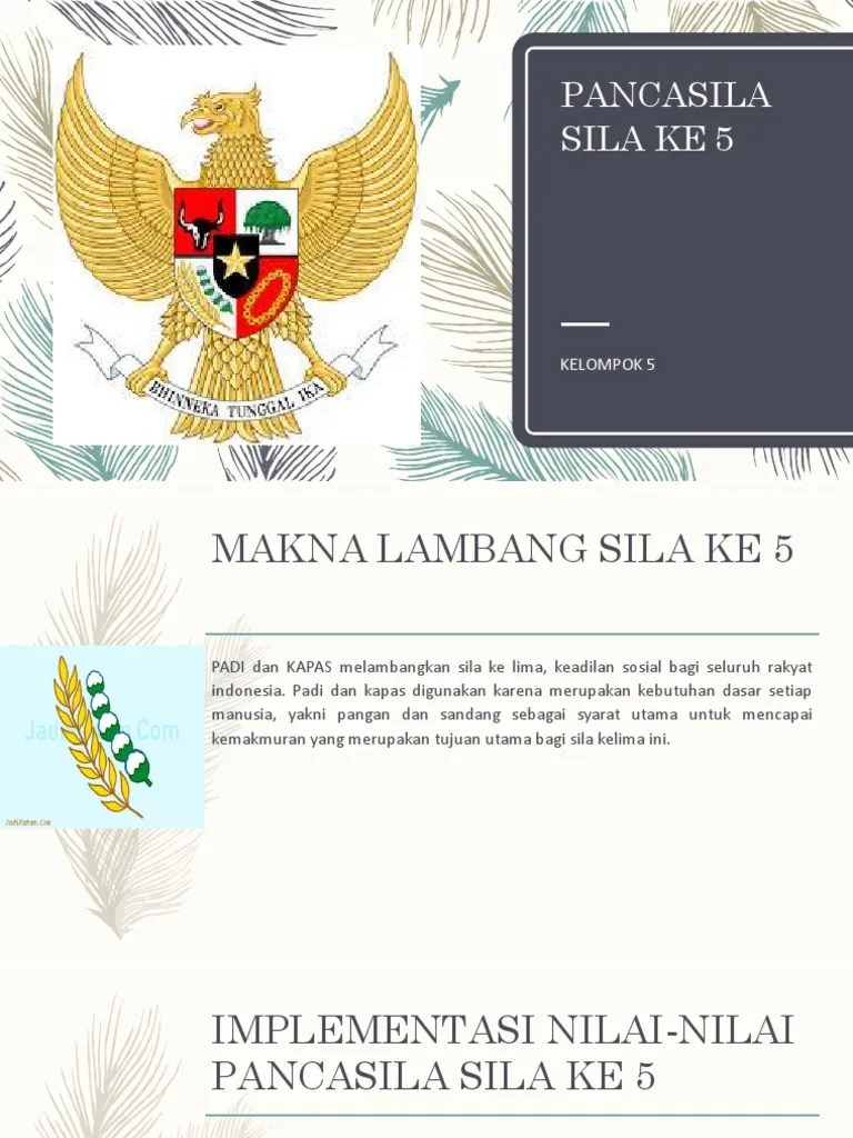 Pancasila Sila Ke 5 | PDF
