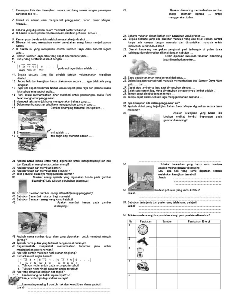 Latihan PH KLS 4 | PDF