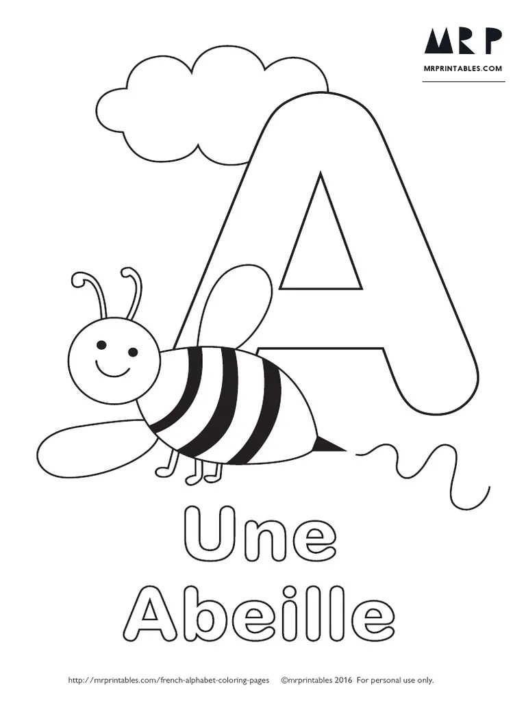 Mrprintables Alphabet Coloring French A PDF PDF