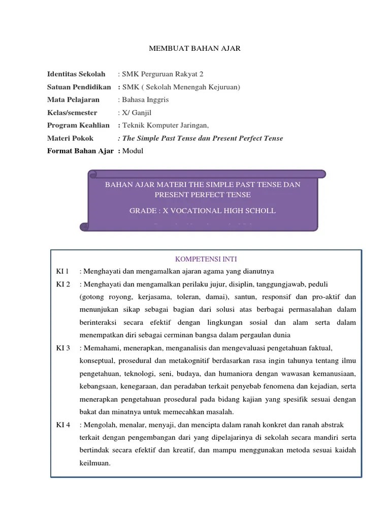 Format Bahan Ajar Smp Guru Paud