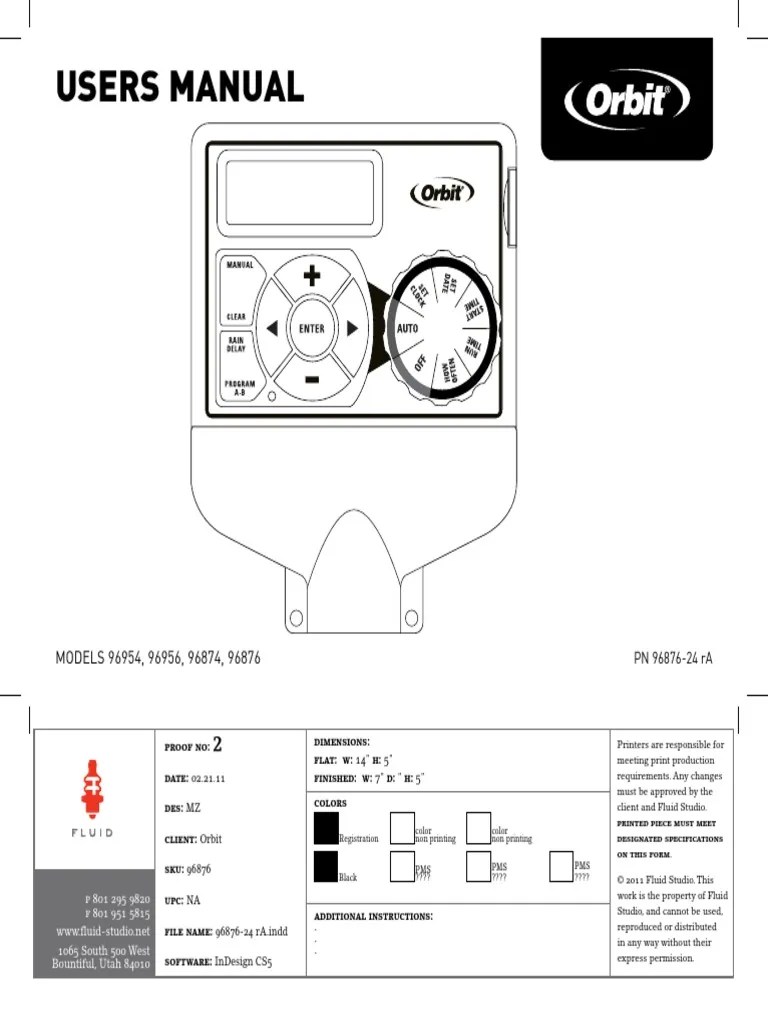Orbit Easy Dial 96876 24 Ra (2) 1final | PDF | Irrigation | Valve
