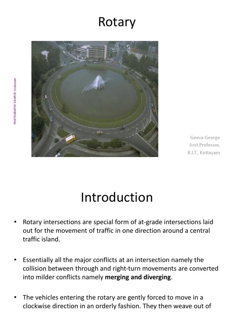 Rotary Intersection PDF Traffic Intersection (Road)