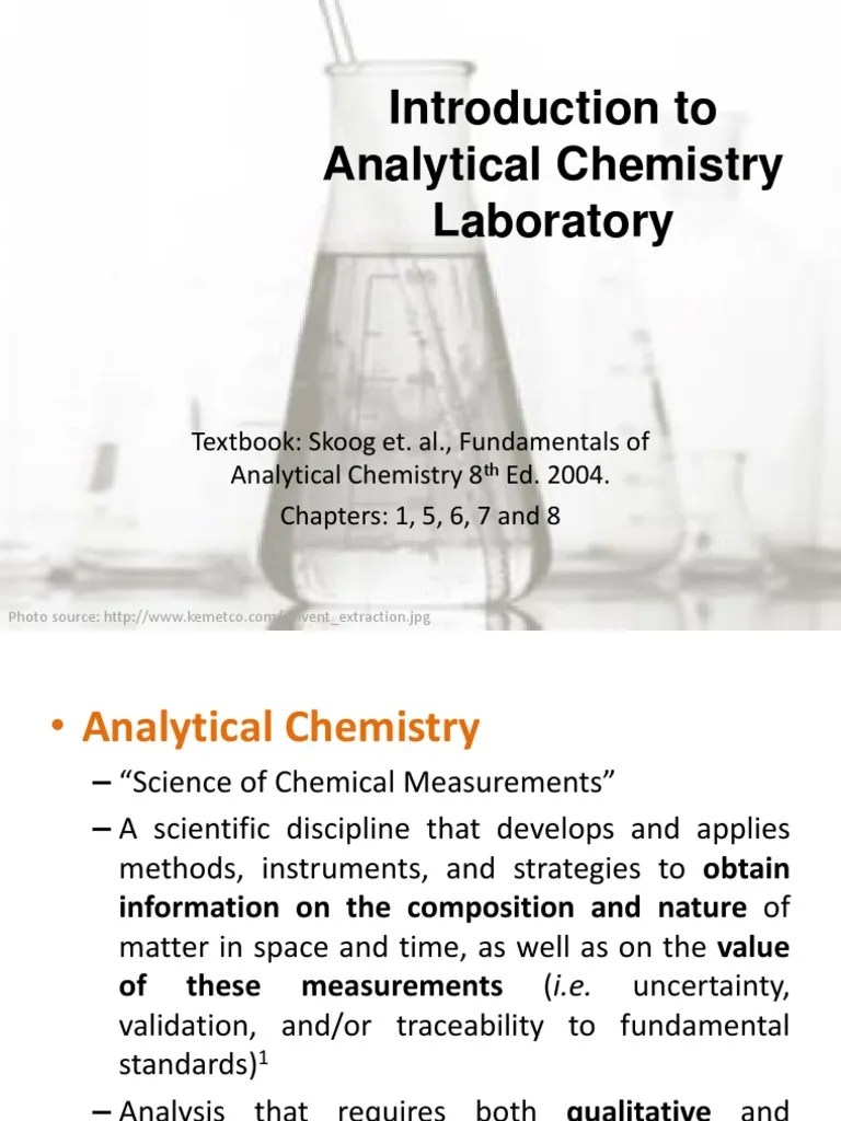 1Introduction to Analytical Chemistry Significant Figures Accuracy