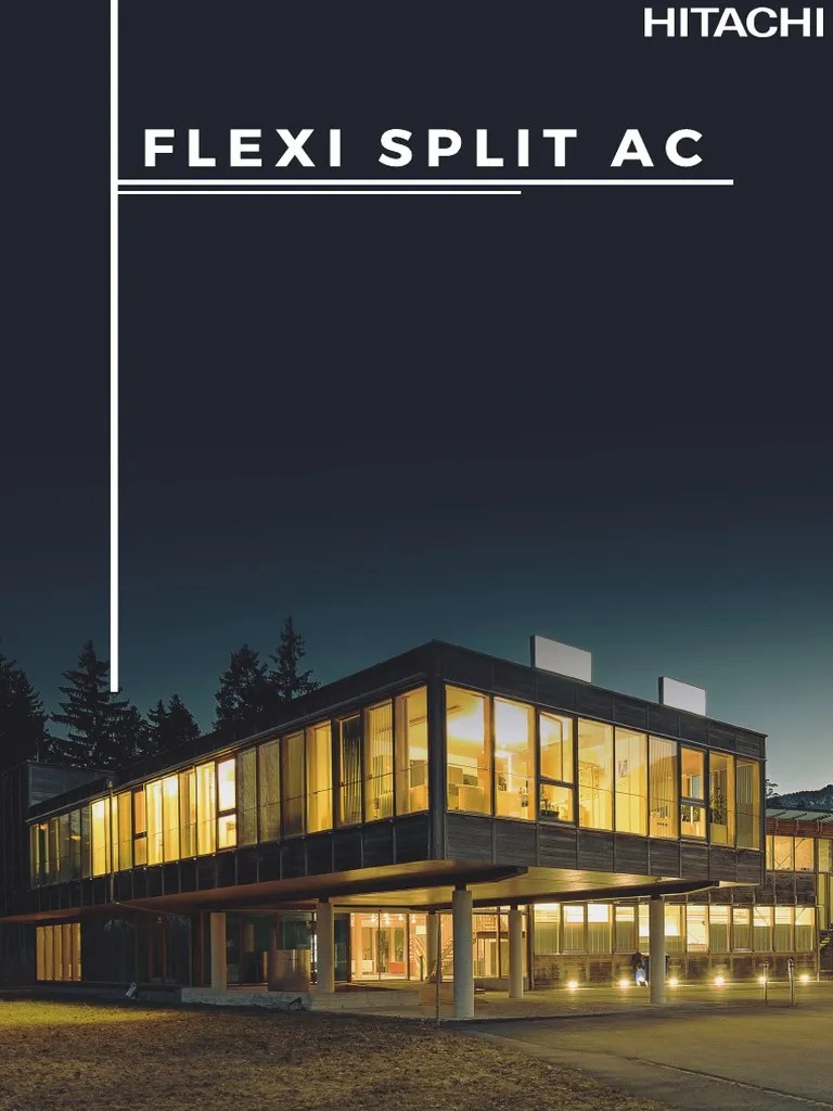 Hitachi Flexi Split Ac | PDF | Air Conditioning | Electromechanical