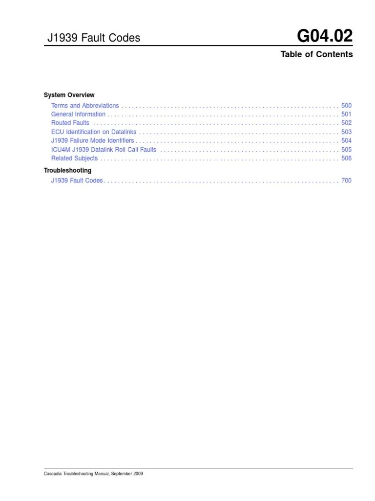 J1939 Fault Codes PDF PDF Vehicles Mechanical Engineering