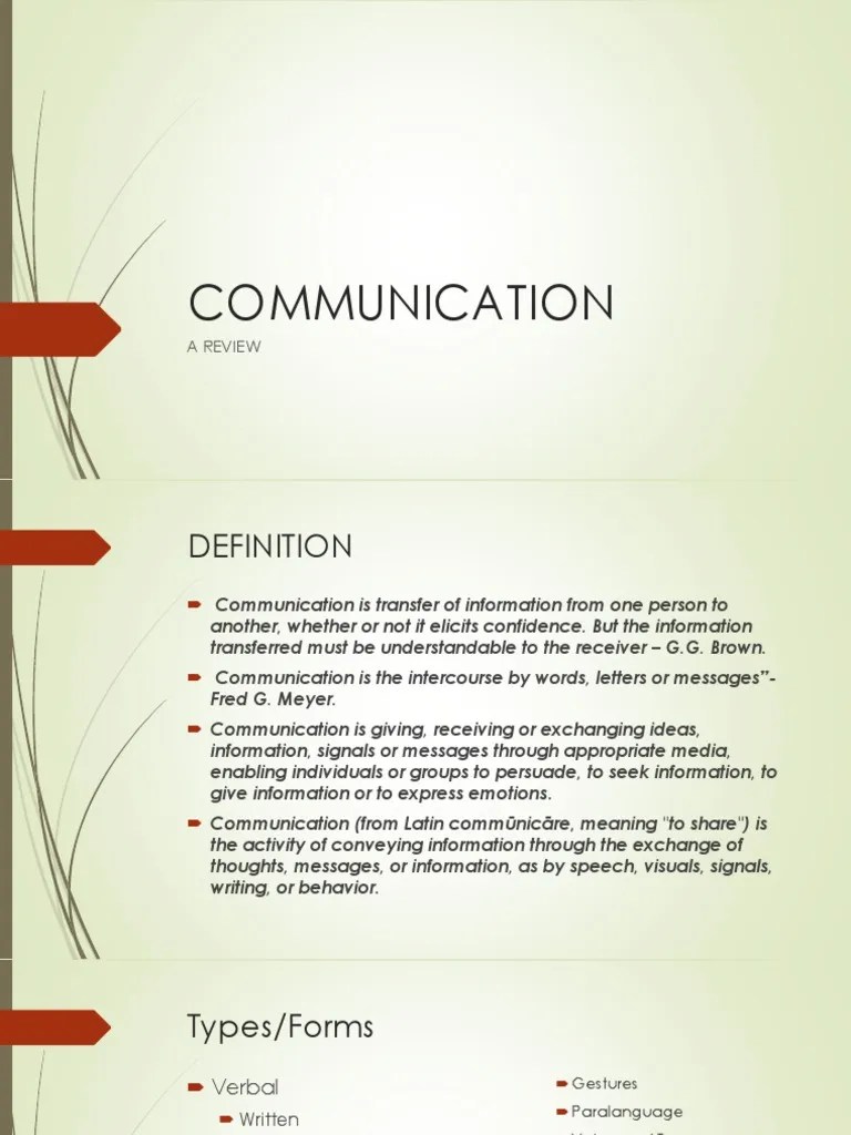 What Is Communication PDF Communication Information
