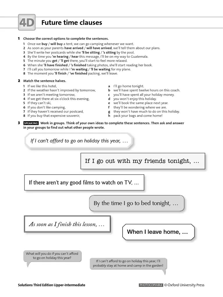 4D Future Time Clauses PDF