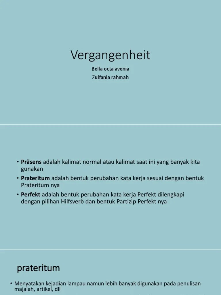 Vergangenheit | PDF