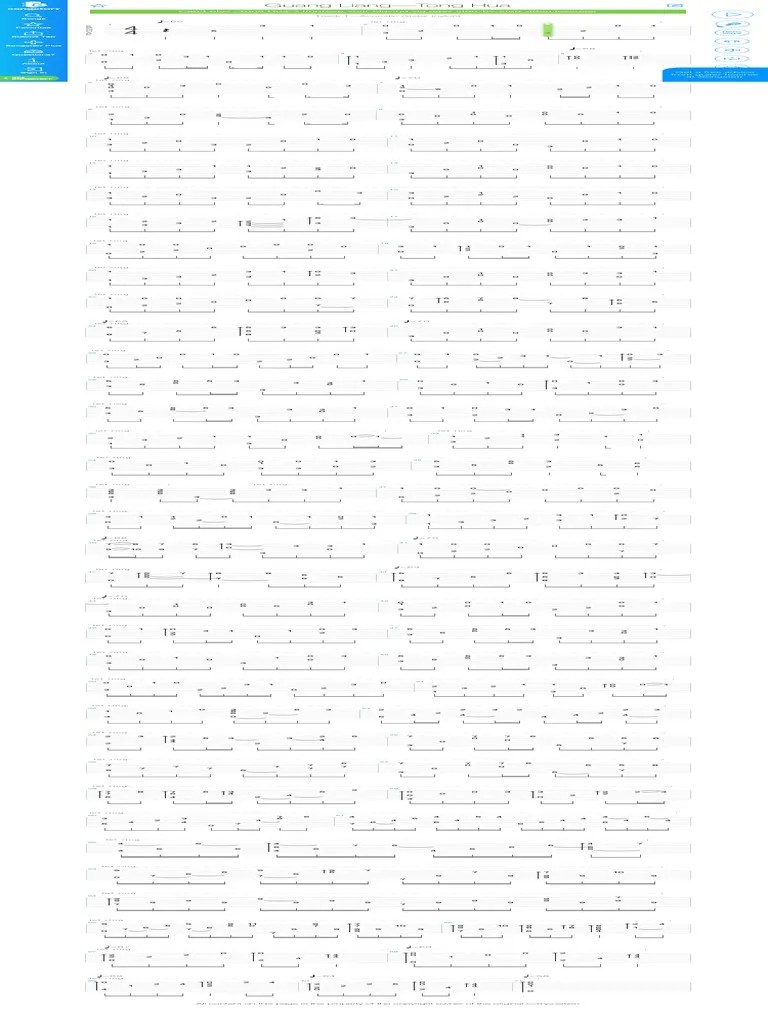 Tong Hua Tab by Guang Liang Track 1 Acoustic Guitar