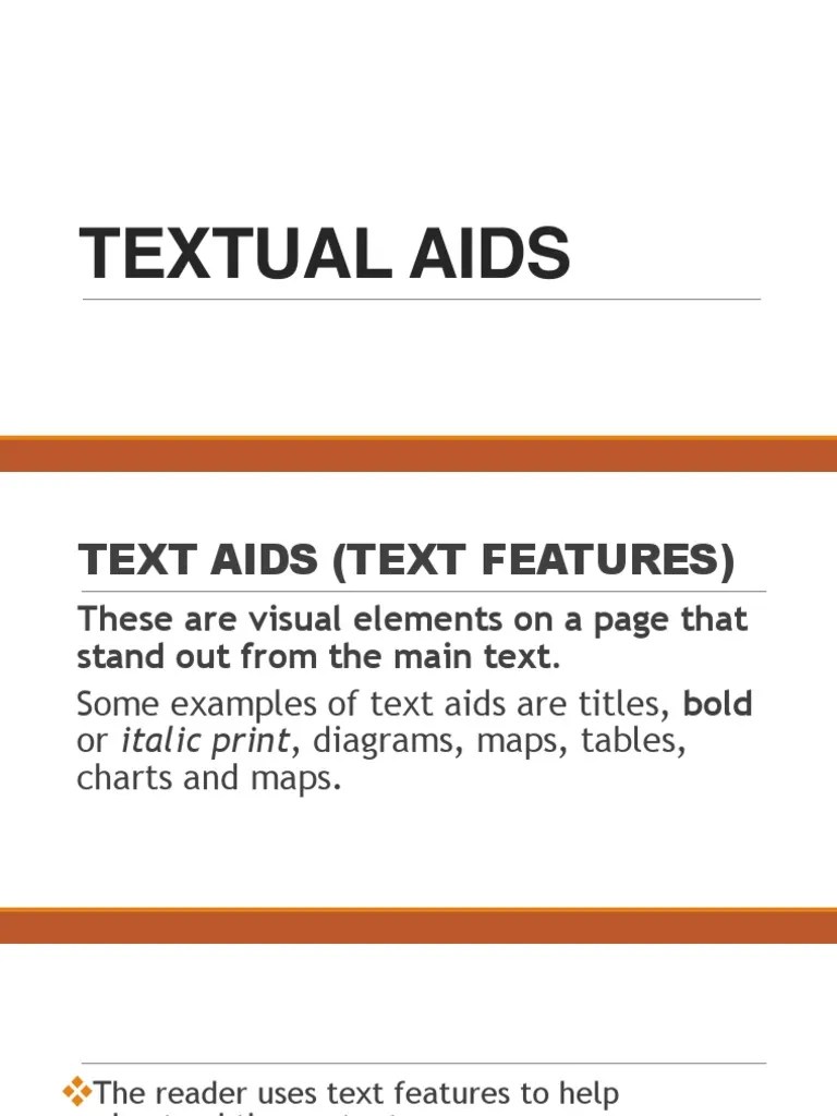Textual Aids