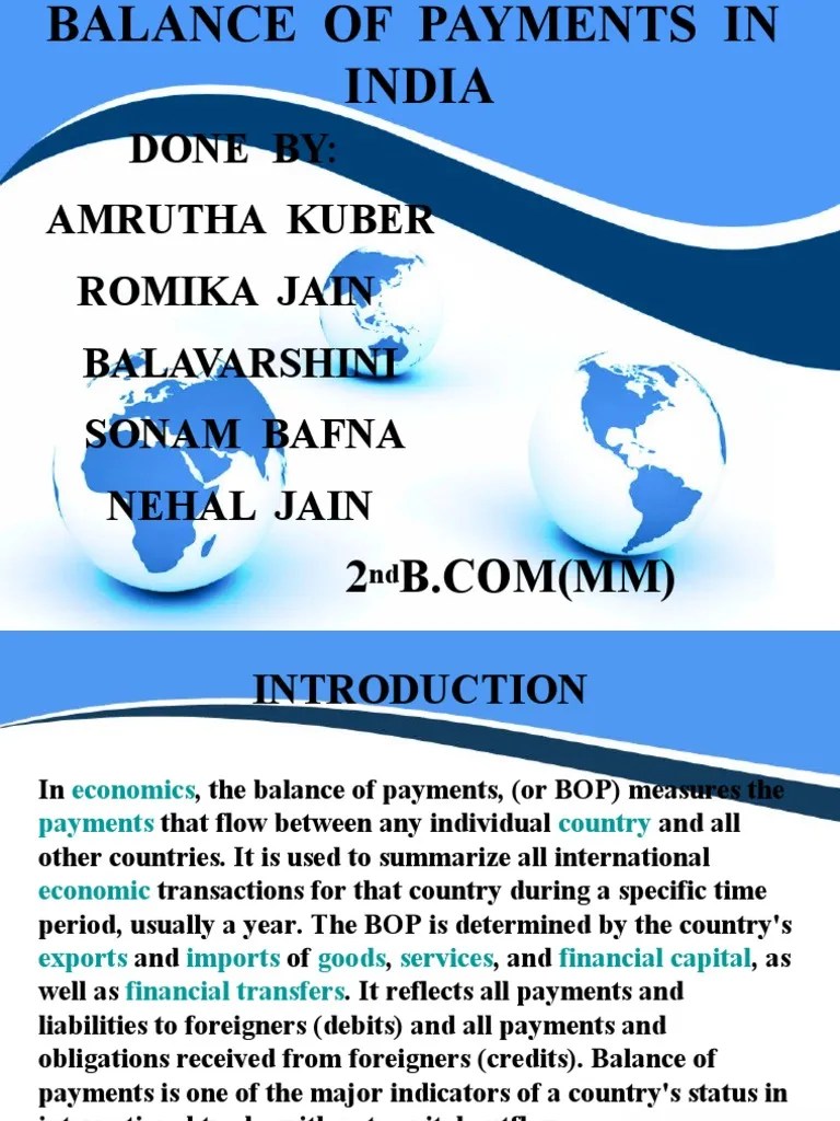 Balance of Payments Ppt