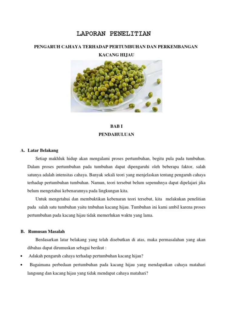 Laporan Penelitian Bio Pakai | PDF