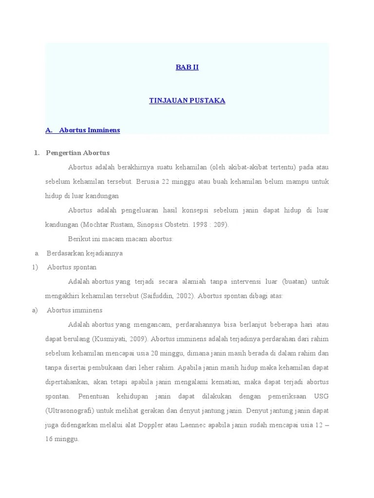 Laporan Abortus Imminens | PDF