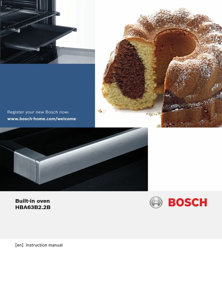 Bosch Oven Manual | PDF | Grilling | Oven