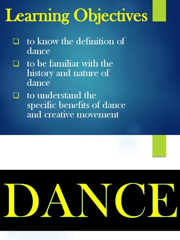Brief History and Nature of Dance PDF Dances Cardiovascular Diseases