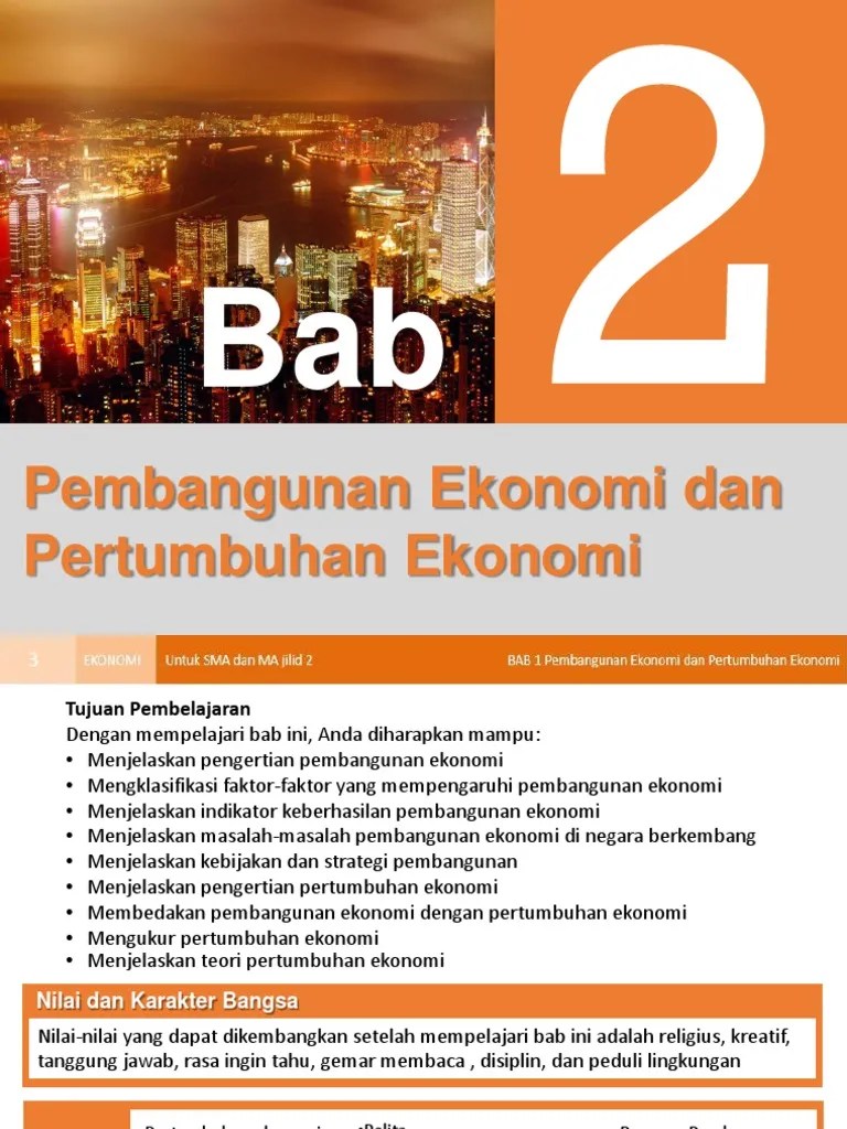 BAB 02 Pembangunan Ekonomi | PDF