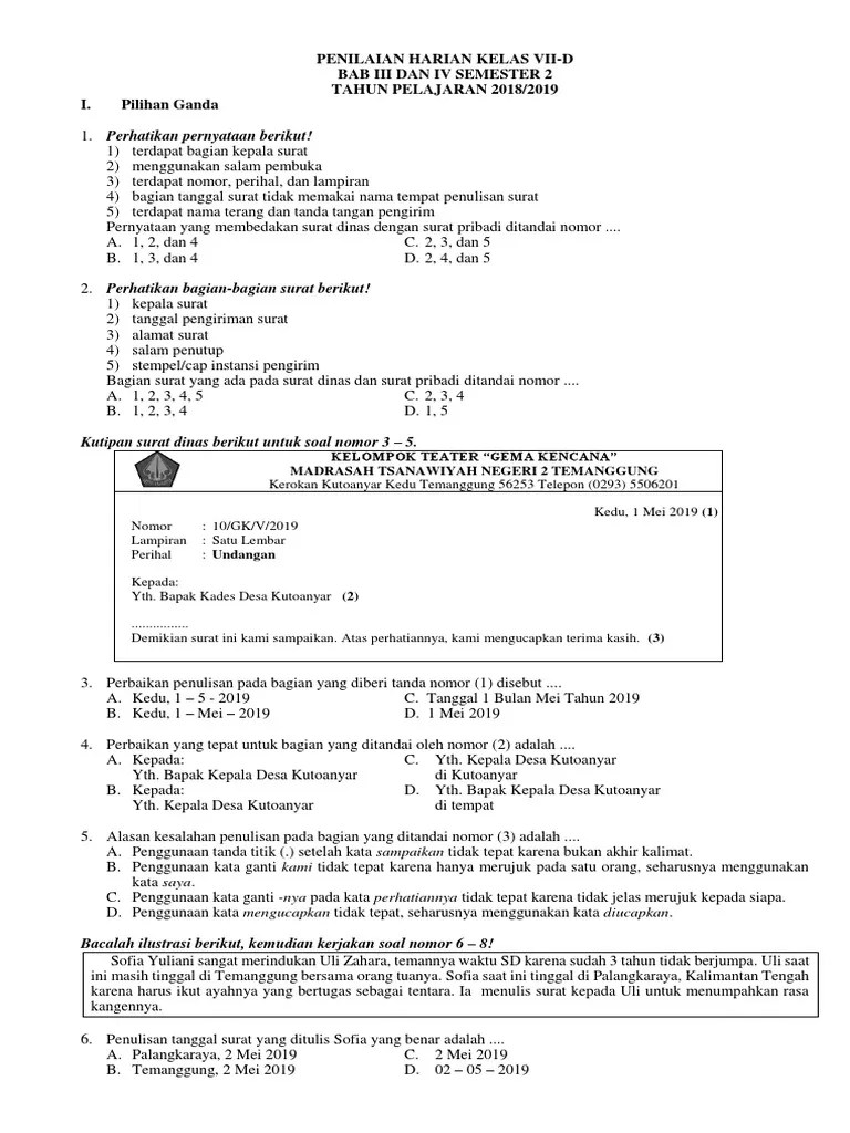 Penulisan Tanggal Surat Yang Tepat – Dengan