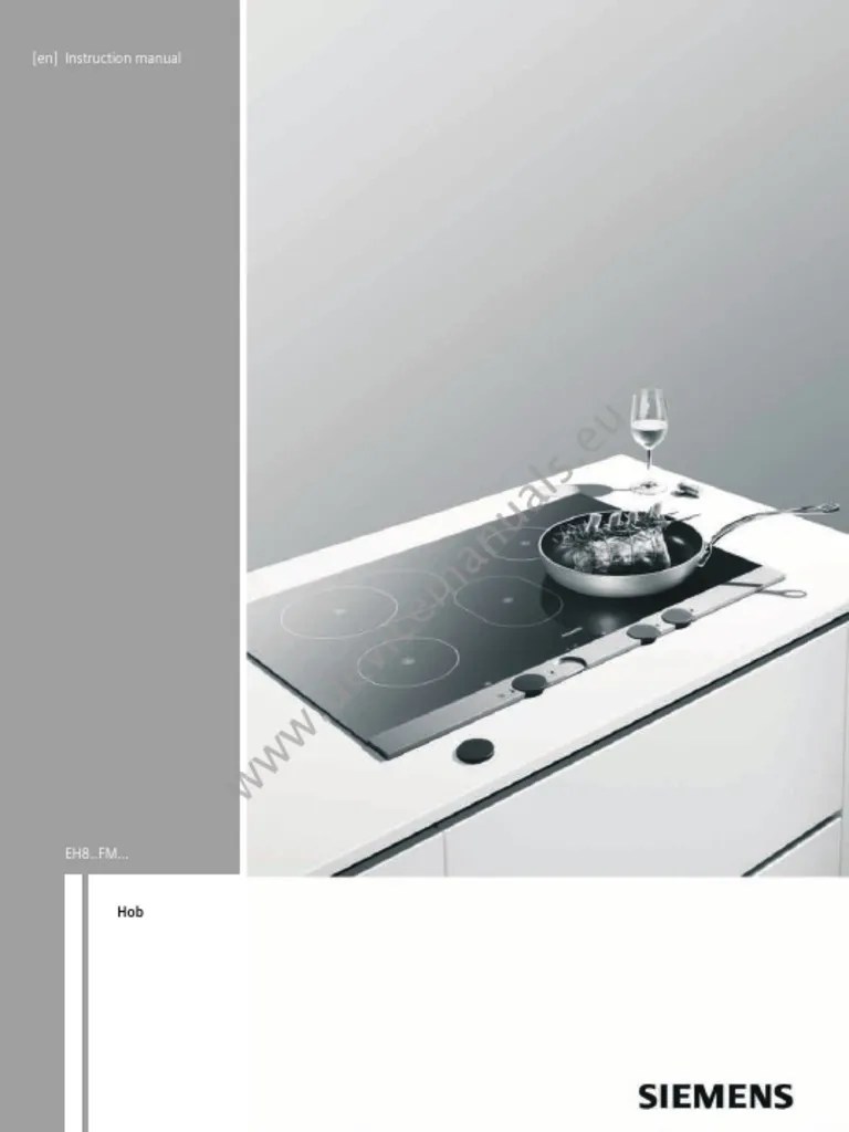 Siemens Induction Hob PDF Cookware And Bakeware Home