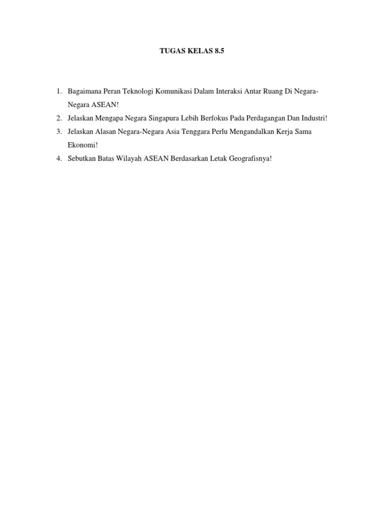 Tugas IPS Kelas 8 | PDF
