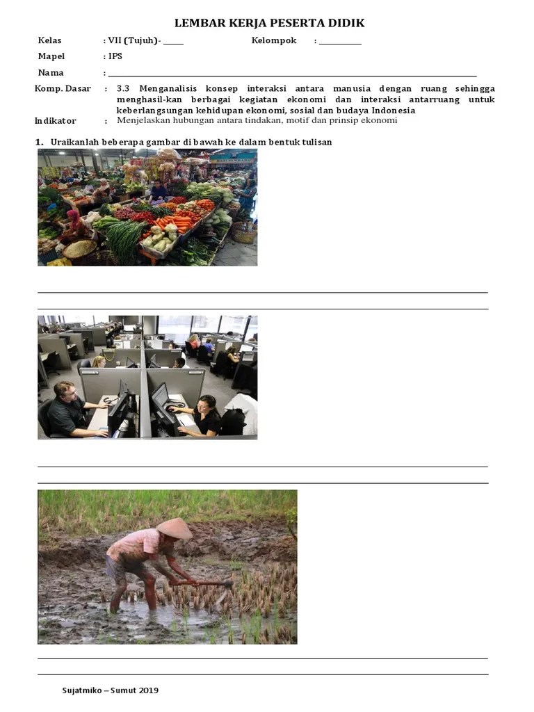 LKPD Motif Ekonomi | PDF