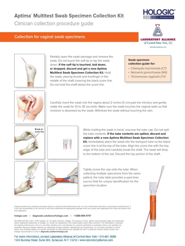 Aptima Multitest Swab Clinician PDF PDF Business
