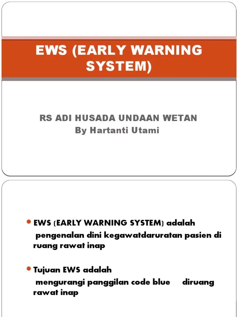 Ews (Early Warning System) PPT Orientasi PDF