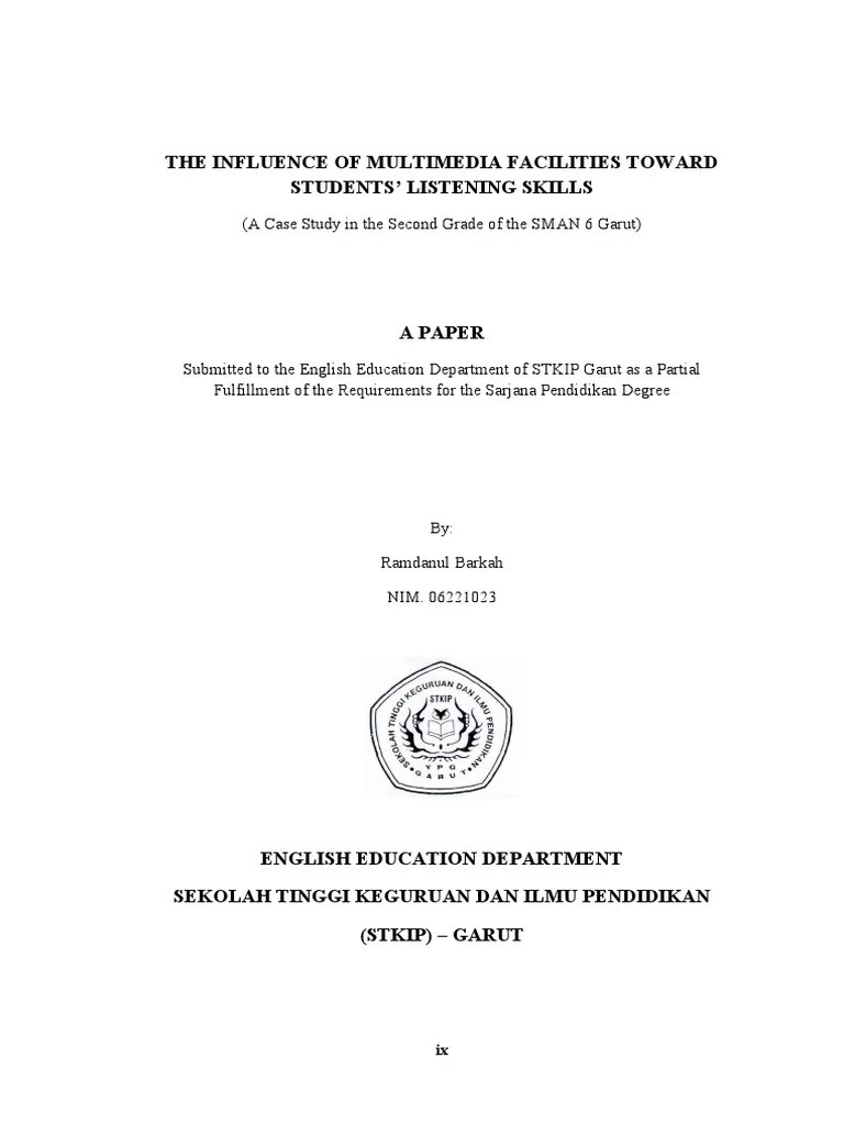 contoh Cover, Abstract, Pengesahan Skripsi bahasa inggris