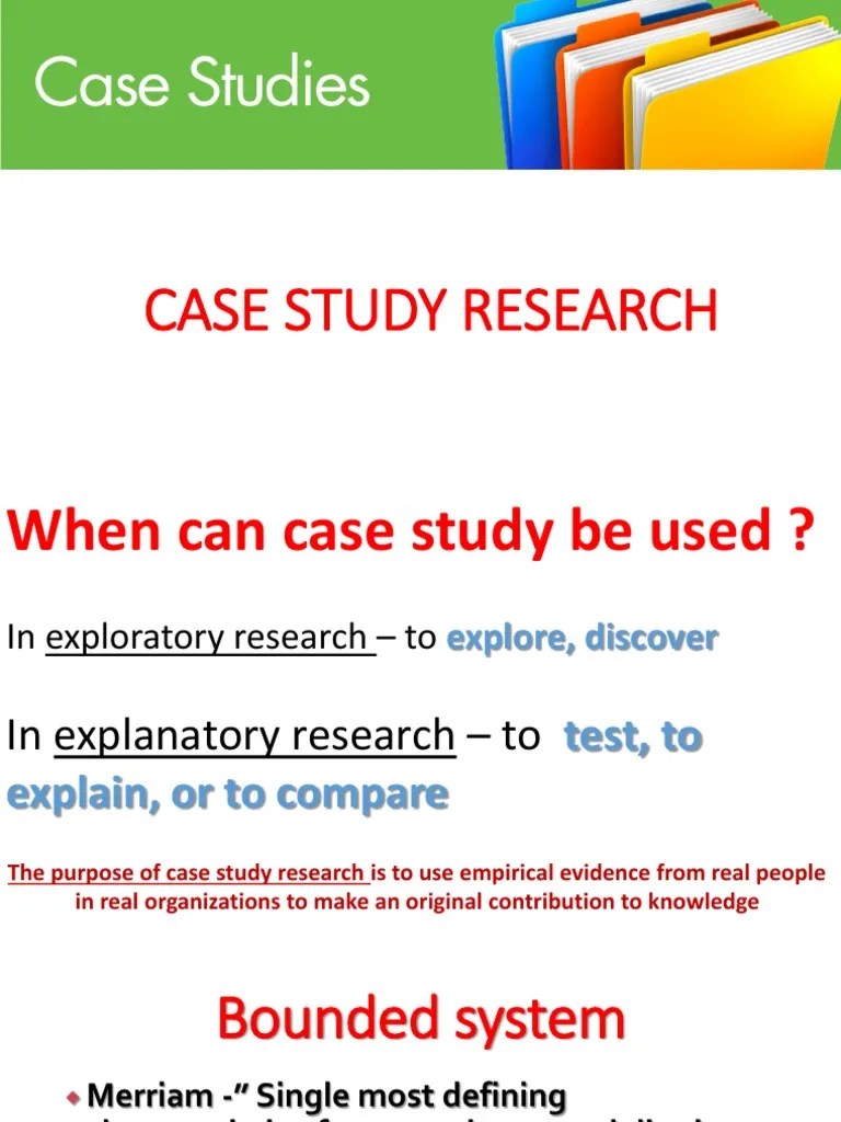 Case Study Research PDF Case Study Scientific Method