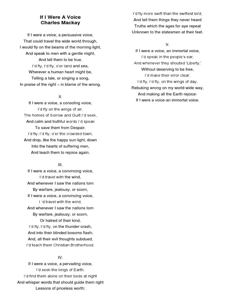 Speech Choir Piece Singing