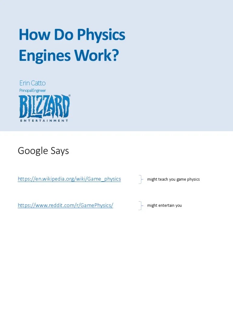 How Do Physics Engines Work PDF Force Physical Quantities