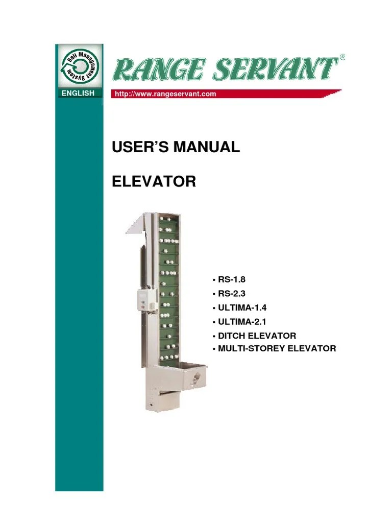 Elevator Manual PDF | PDF | Elevator | Washing Machine