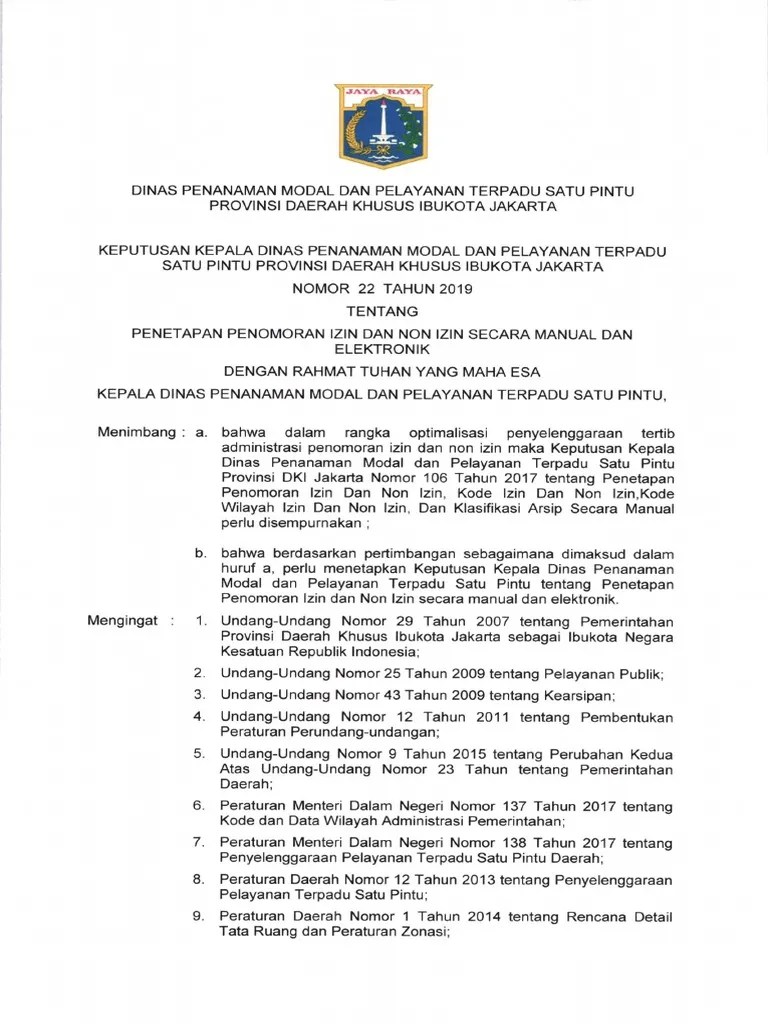 KepDis No. 22 Tahun 2019 | PDF
