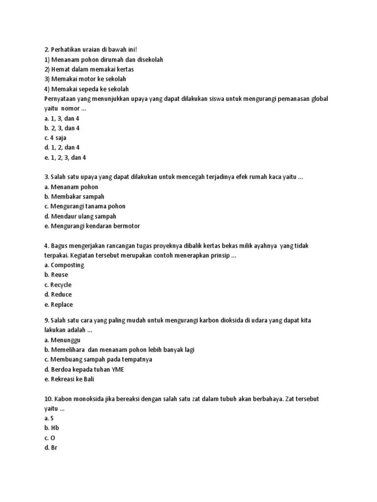 Soal Iklim Draft | PDF