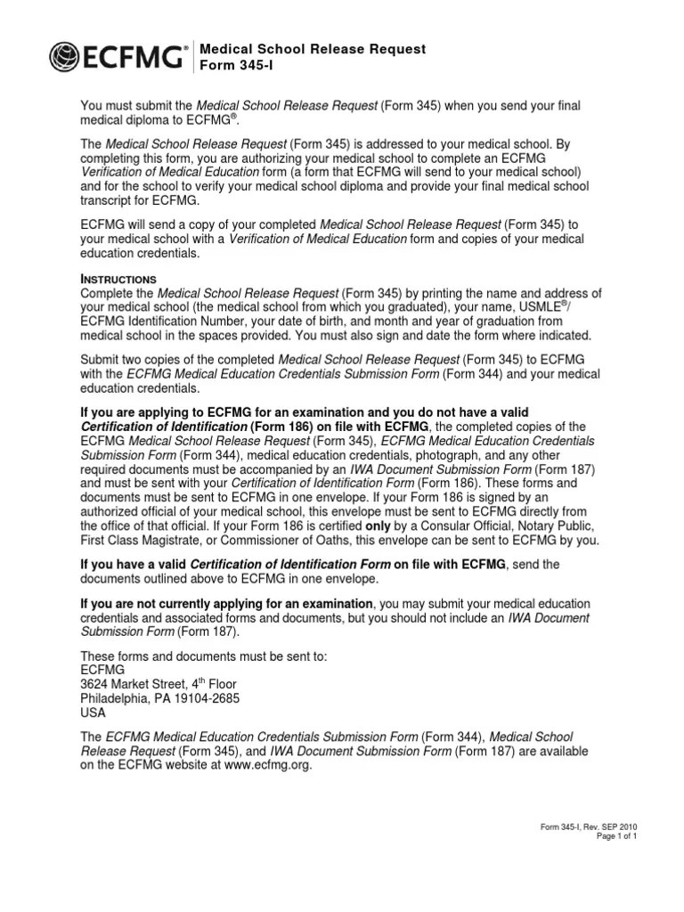 ECFMG FORM 344 PDF