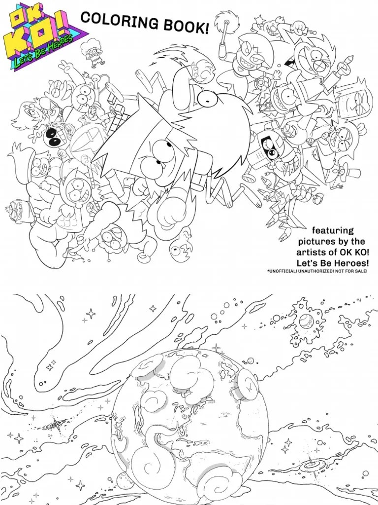 OK KO Coloring Book!